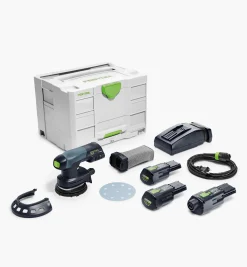 Lee Valley Power Tools>Festool Cordless Eccentric Sander ETSC 125 3,0 I-Set