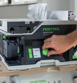 Lee Valley Power Tools>Festool Cordless Table Saw CSC SYS 50