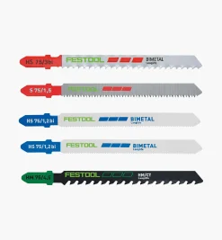 Lee Valley Power Tool Accessories>Festool Jigsaw Blade Set STS-Sort/21 P/M/B