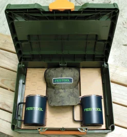 Lee Valley Safety Gear>Festool Outdoor Systainer Case With Hat & Mugs
