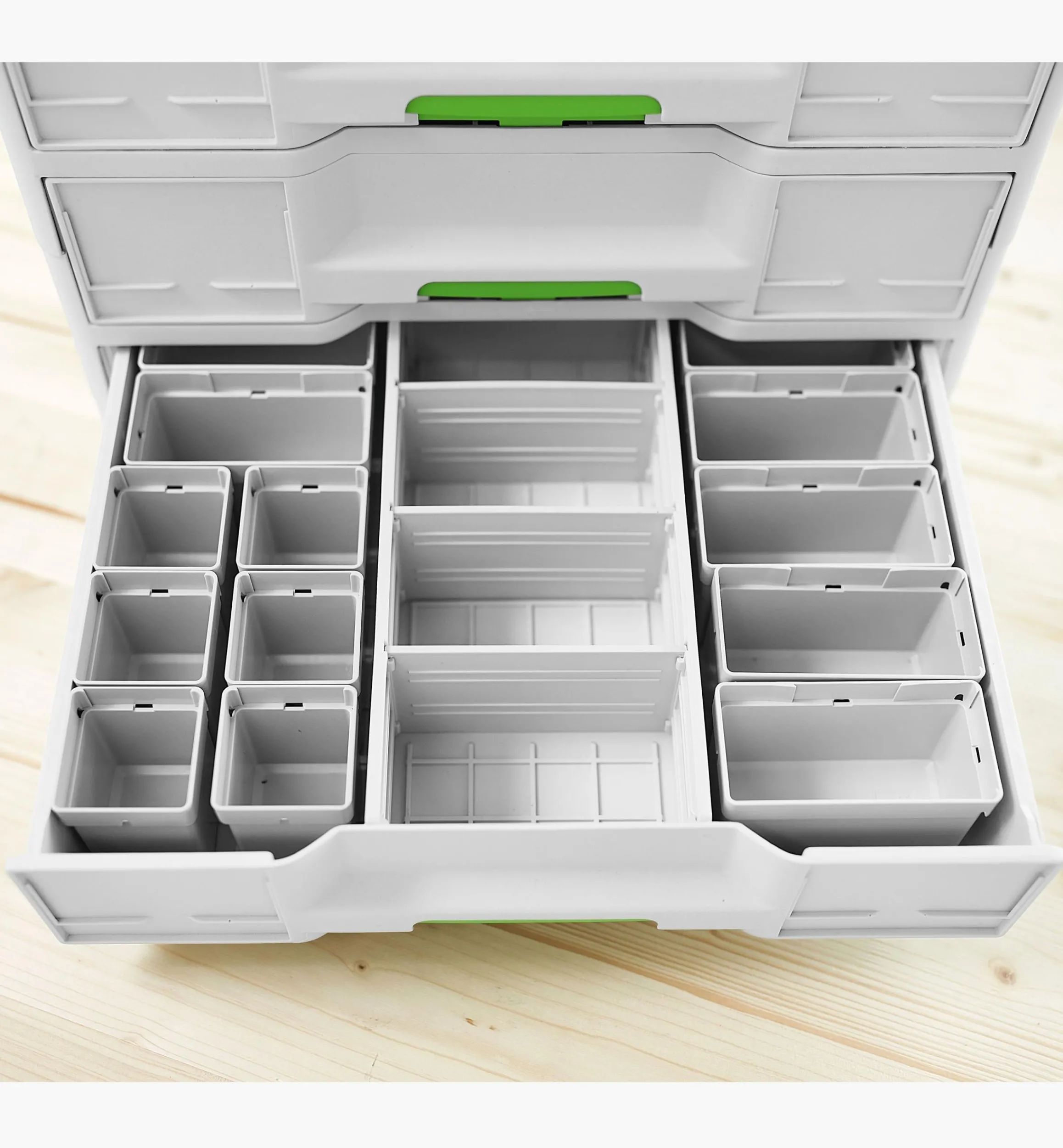 Lee Valley Workshop>Festool Plastic Container Set 50 × 50/50 × 100 × 68