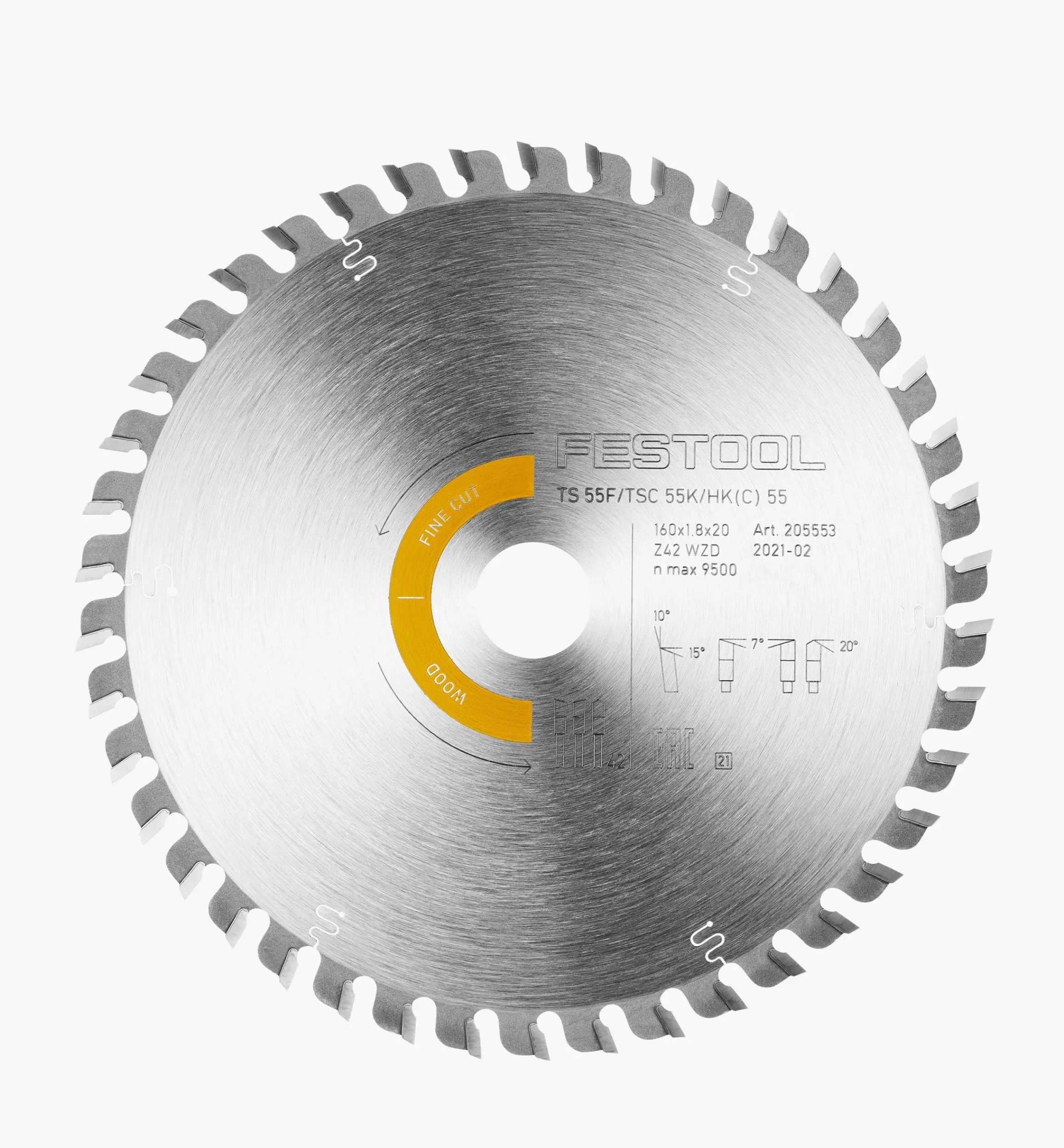 Lee Valley Power Tool Accessories>Fine-Cut Saw Blade For Festool TSC 55 K