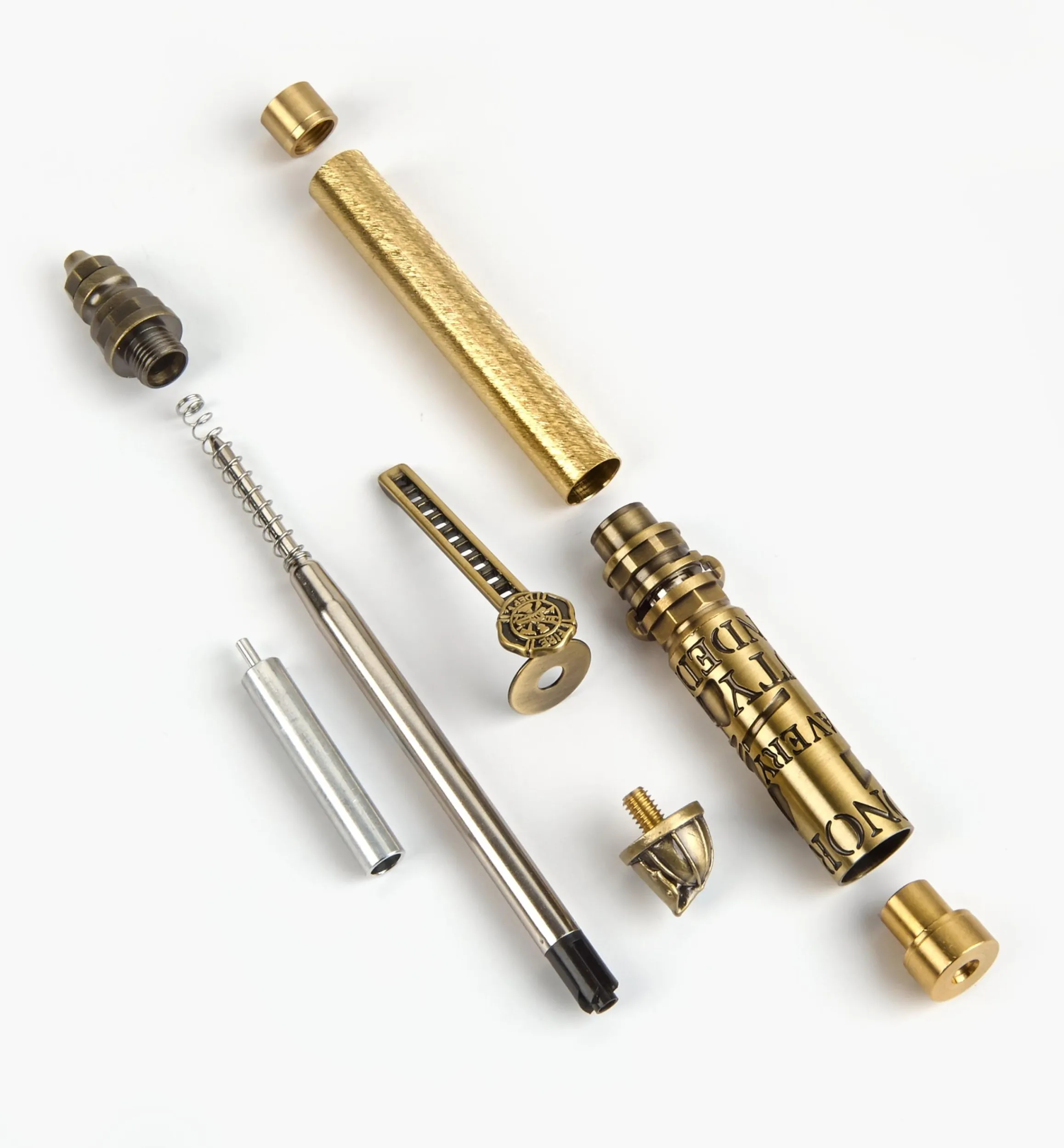 Lee Valley Project Supplies>Firefighter Ballpoint Push & Lock Pen Hardware