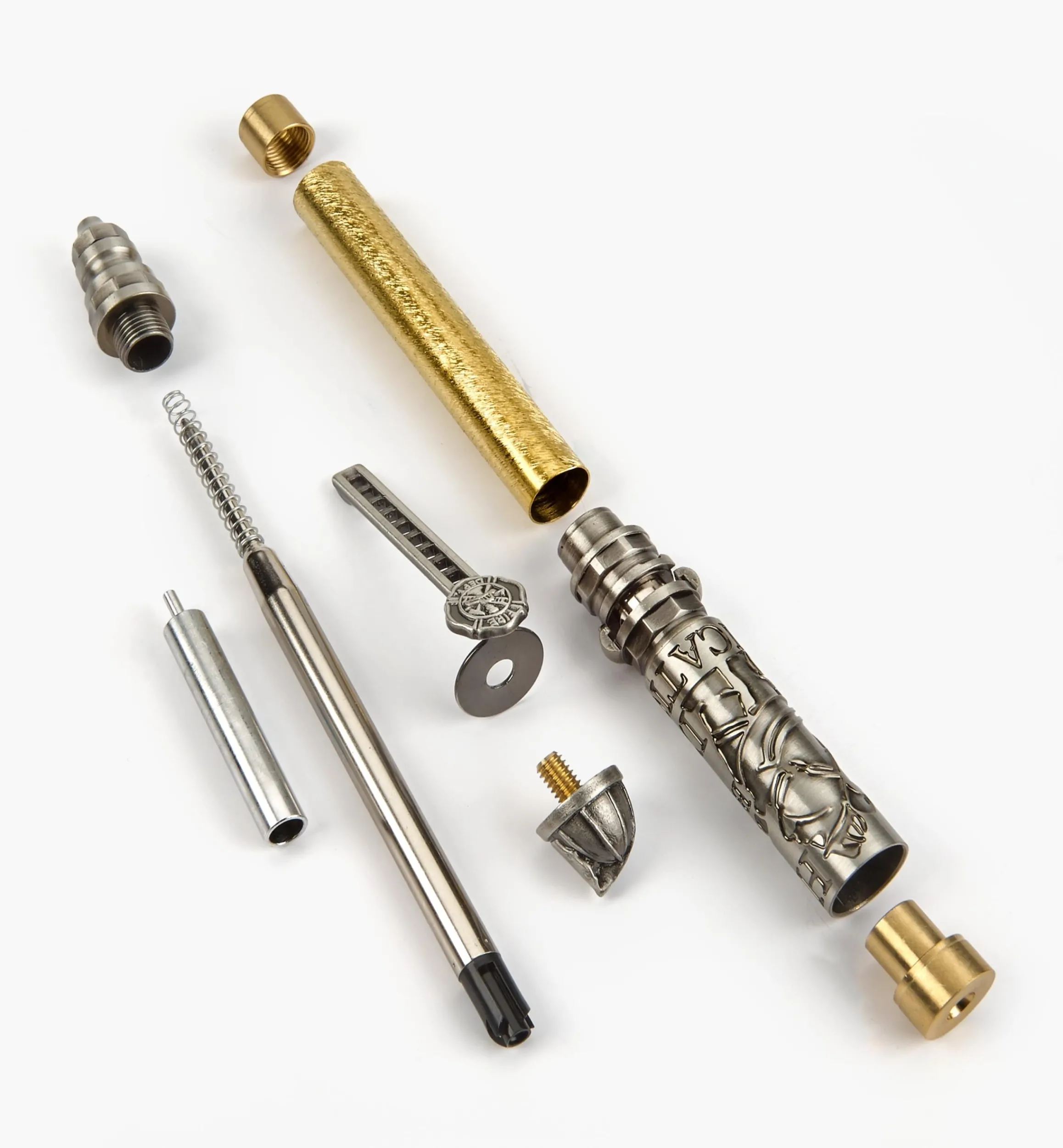 Lee Valley Project Supplies>Firefighter Ballpoint Push & Lock Pen Hardware