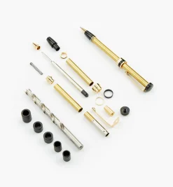 Lee Valley Project Supplies>Flat-Top Double-Twist Pen Starter Set