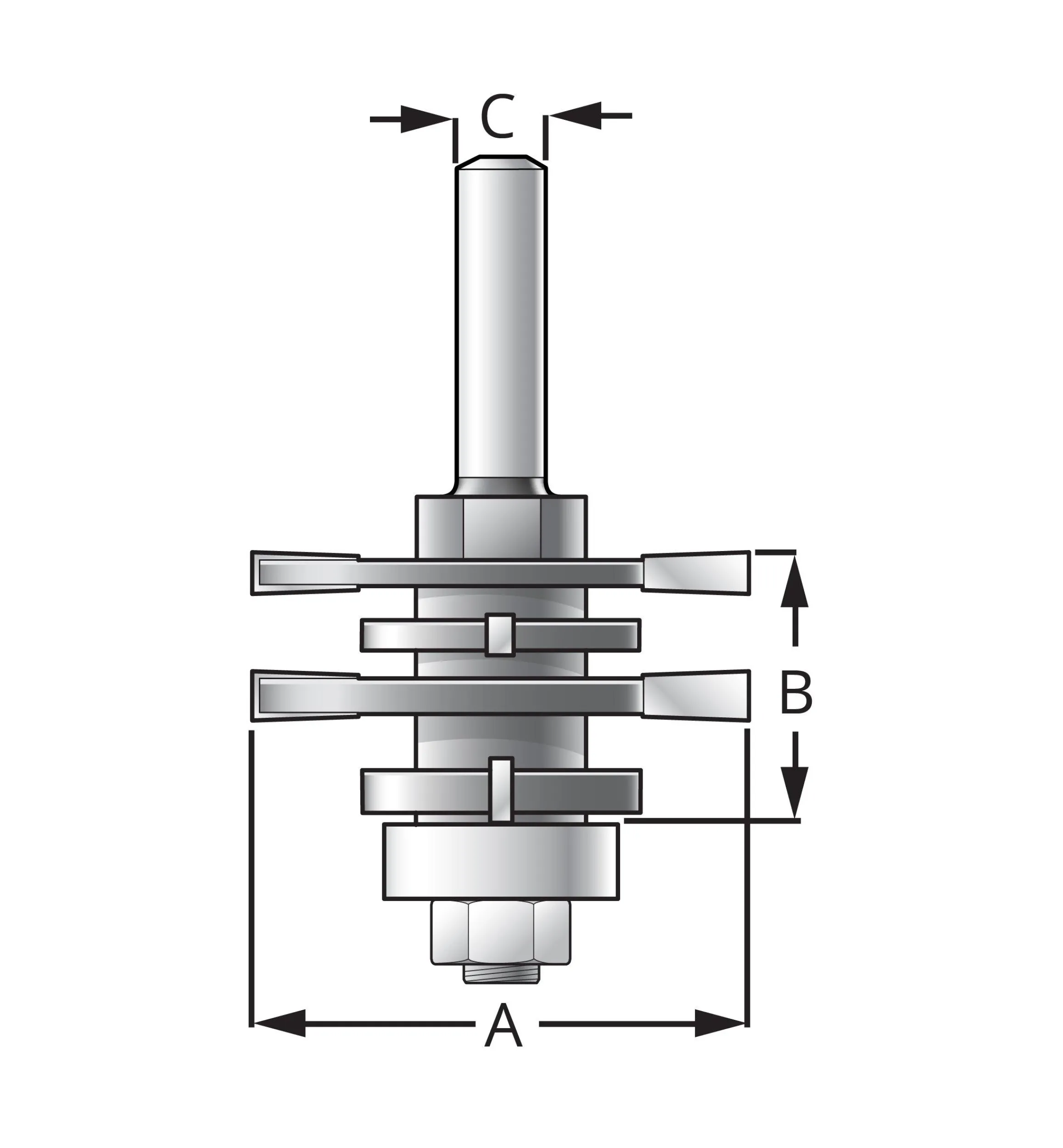 Lee Valley Routing>Four-in-One Grooving Bit