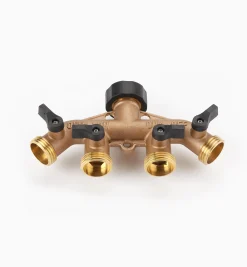 Lee Valley Hoses & Accessories>Four-Way Brass Manifold