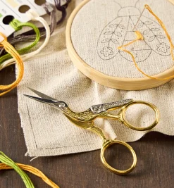 Lee Valley Toys & Games>Gold-Plated Stork Scissors