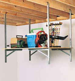 Lee Valley Storage Organization>Hang Track For Galvanized Heavy-Duty Shelving System