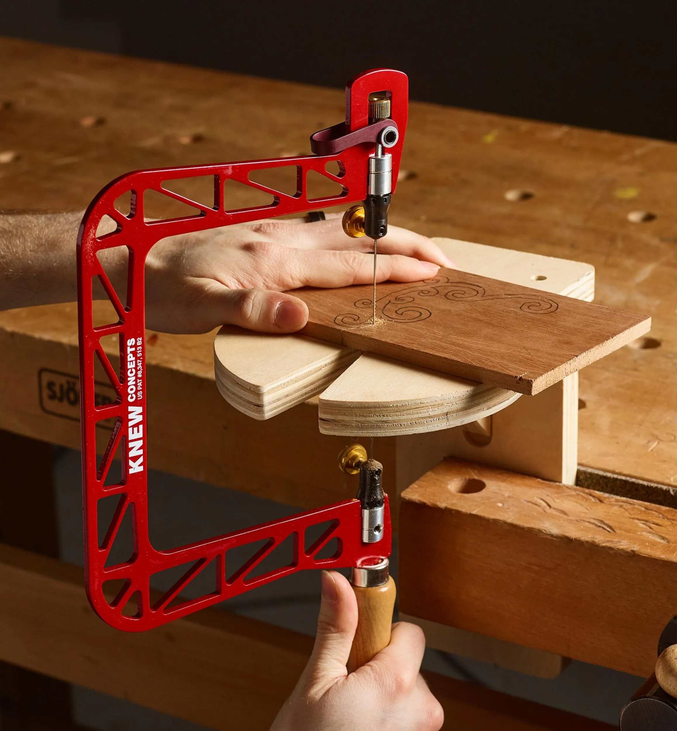 Lee Valley Saws>Knew Concepts Mk.IV Aluminum Swivel Fret Saws