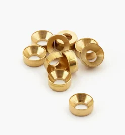 Lee Valley Fasteners>Brass Countersunk Washers