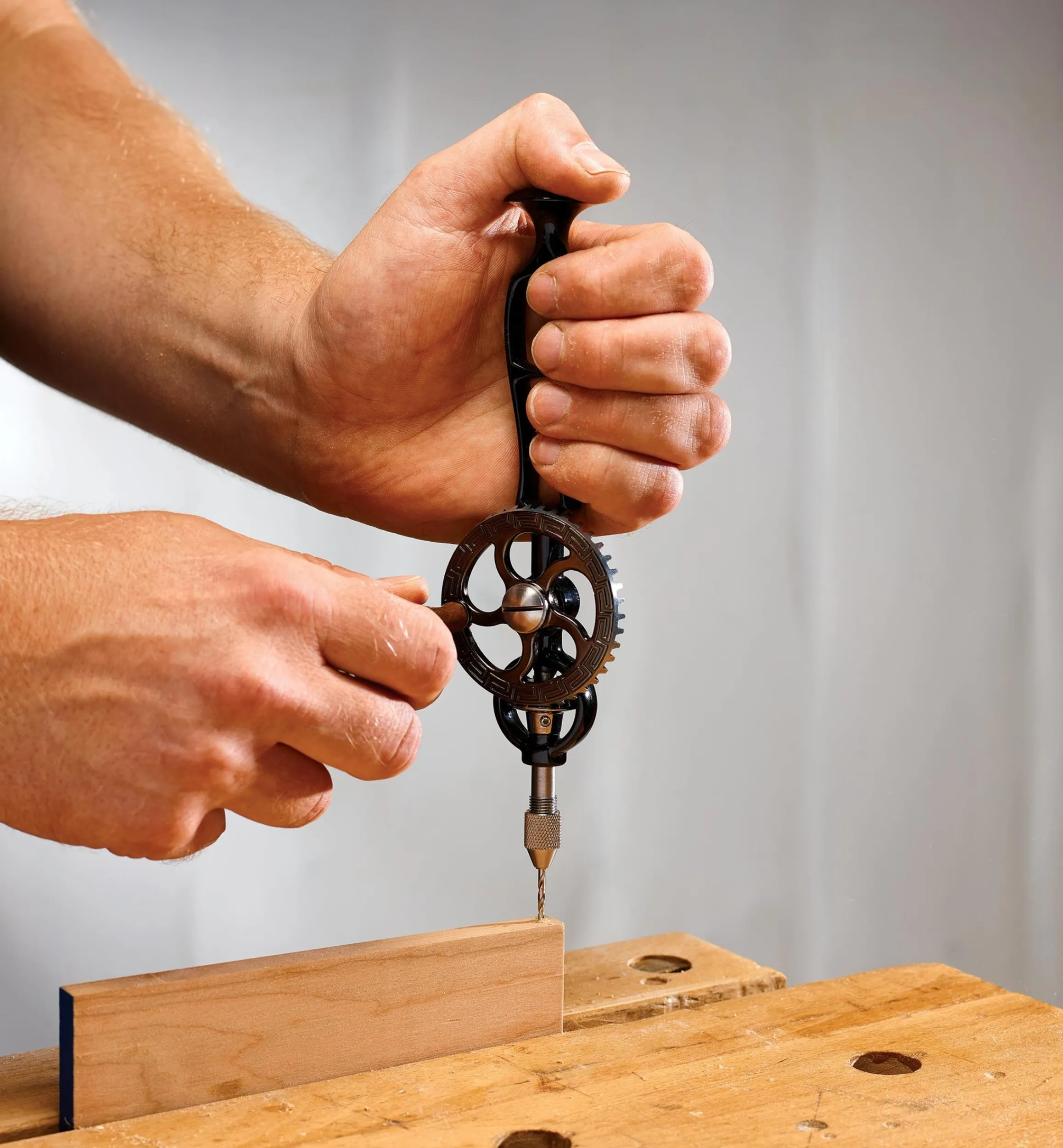 Lee Valley Hand Tools>Replica Egg-Beater Drill