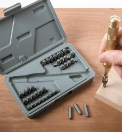 Lee Valley Hand Tools>Letter & Number Automatic Punch Set