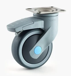 Lee Valley Casters & Wheels>Levina 100mm Stainless-Steel-Plate Caster