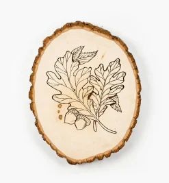 Lee Valley Supplies>Live-Edge Oval Basswood Plaques
