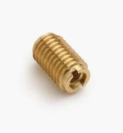 Lee Valley Fasteners>Long 5/16-18 Brass Knife-Edge Insert Nut