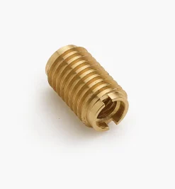 Lee Valley Fasteners>Long 3/8-16 Brass Knife-Edge Insert Nut