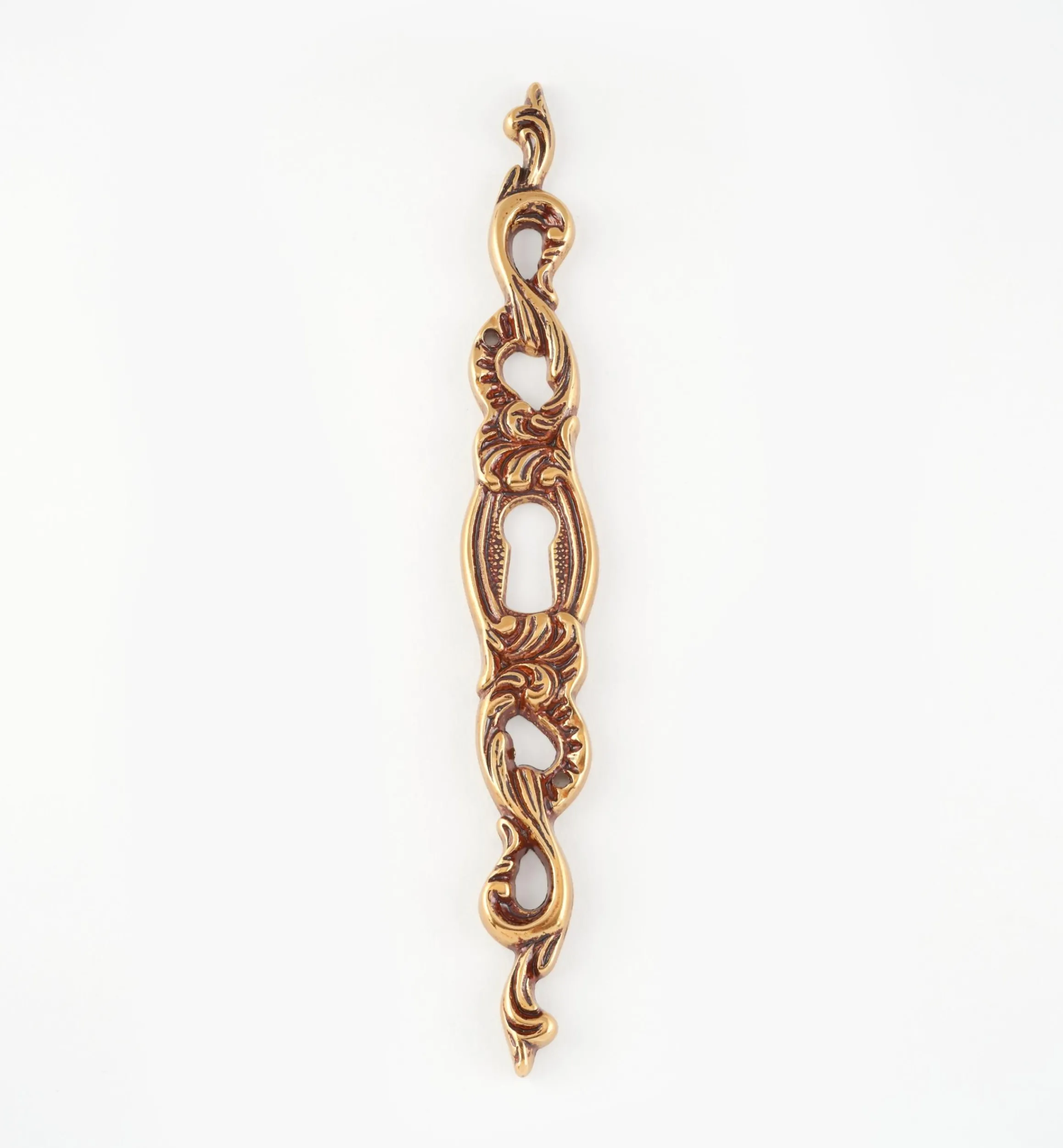 Lee Valley Escutcheons>Louis XV Vertical Escutcheons