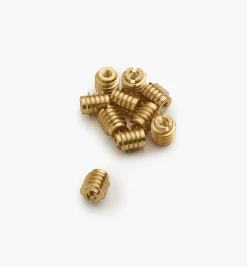 Lee Valley Fasteners>M3-0.5 Brass Knife-Edge Insert Nuts