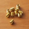 Lee Valley Fasteners>M4-0.7 Brass Knife-Edge Insert Nuts