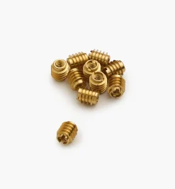Lee Valley Fasteners>M4-0.7 Brass Knife-Edge Insert Nuts