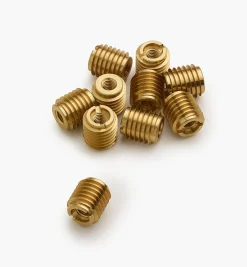 Lee Valley Fasteners>M5-0.8 Brass Knife-Edge Insert Nuts