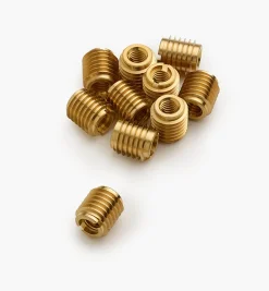 Lee Valley Fasteners>M6-1.0 Brass Knife-Edge Insert Nuts