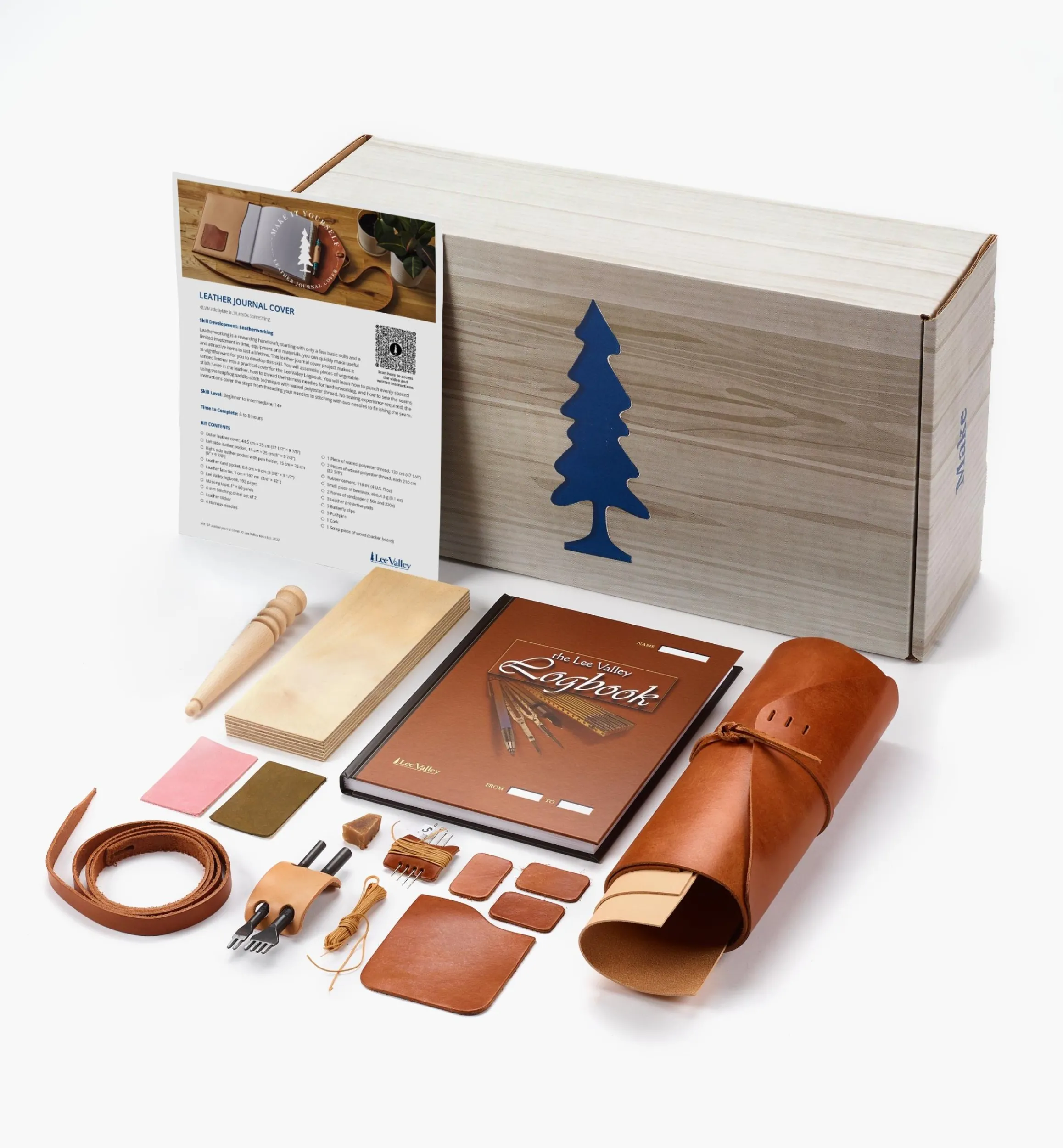 Lee Valley Supplies>Make It Yourself Leather Journal Cover Kit