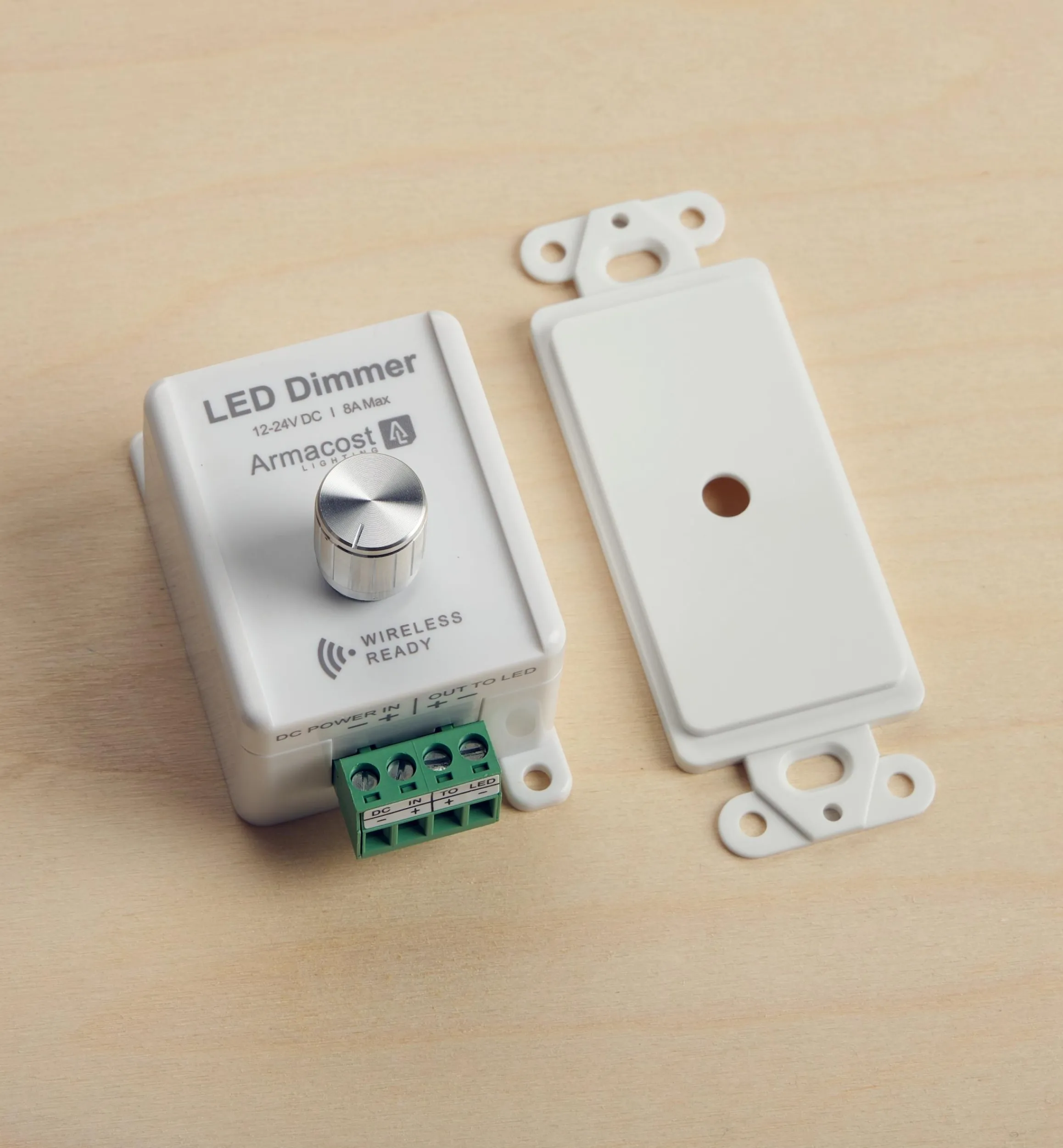 Lee Valley Lighting>Manual Dimmer Switch For White/Single-Color LED Lighting (Wireless Ready)