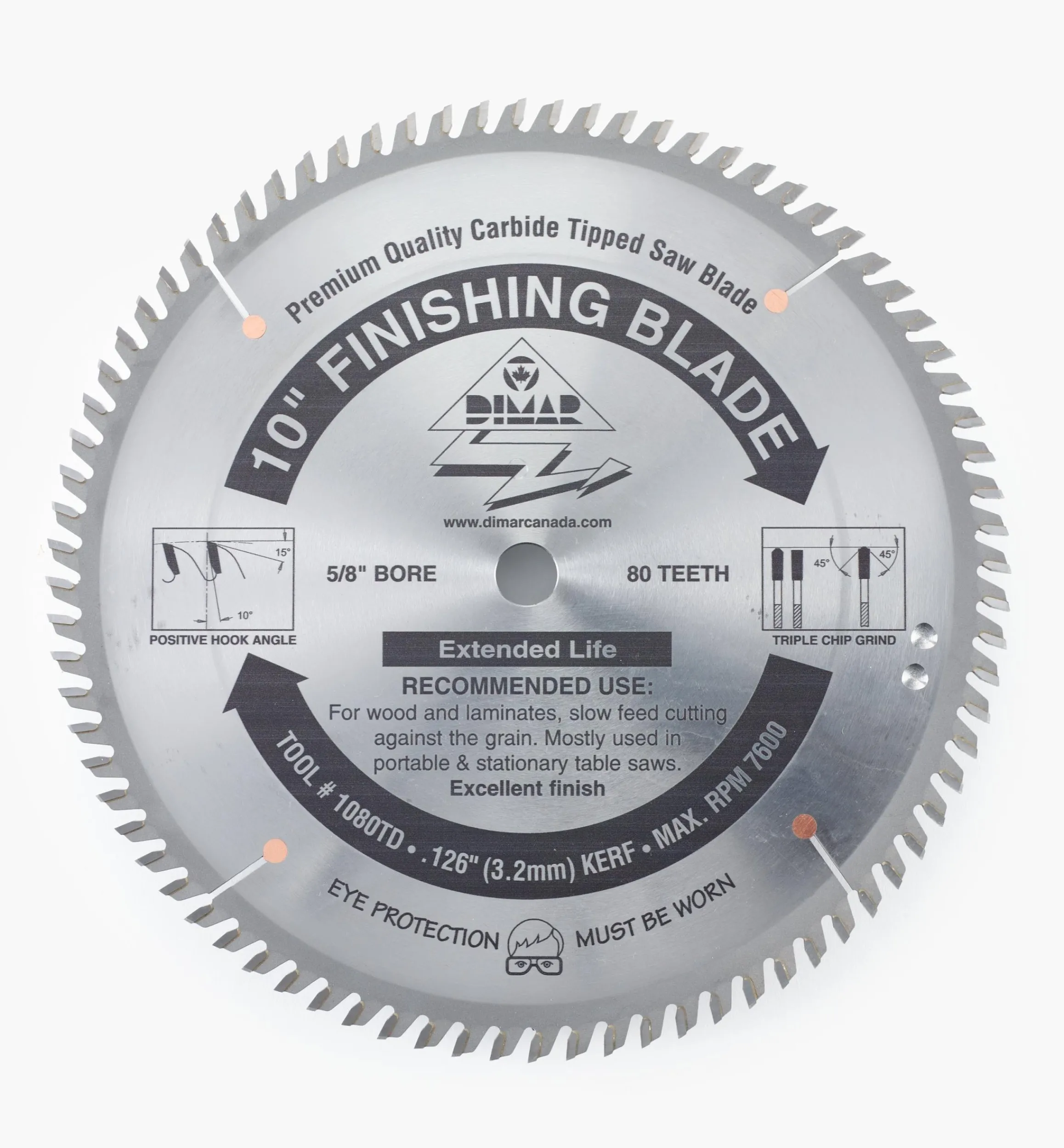 Lee Valley Power Tool Accessories>Melamine Saw Blade
