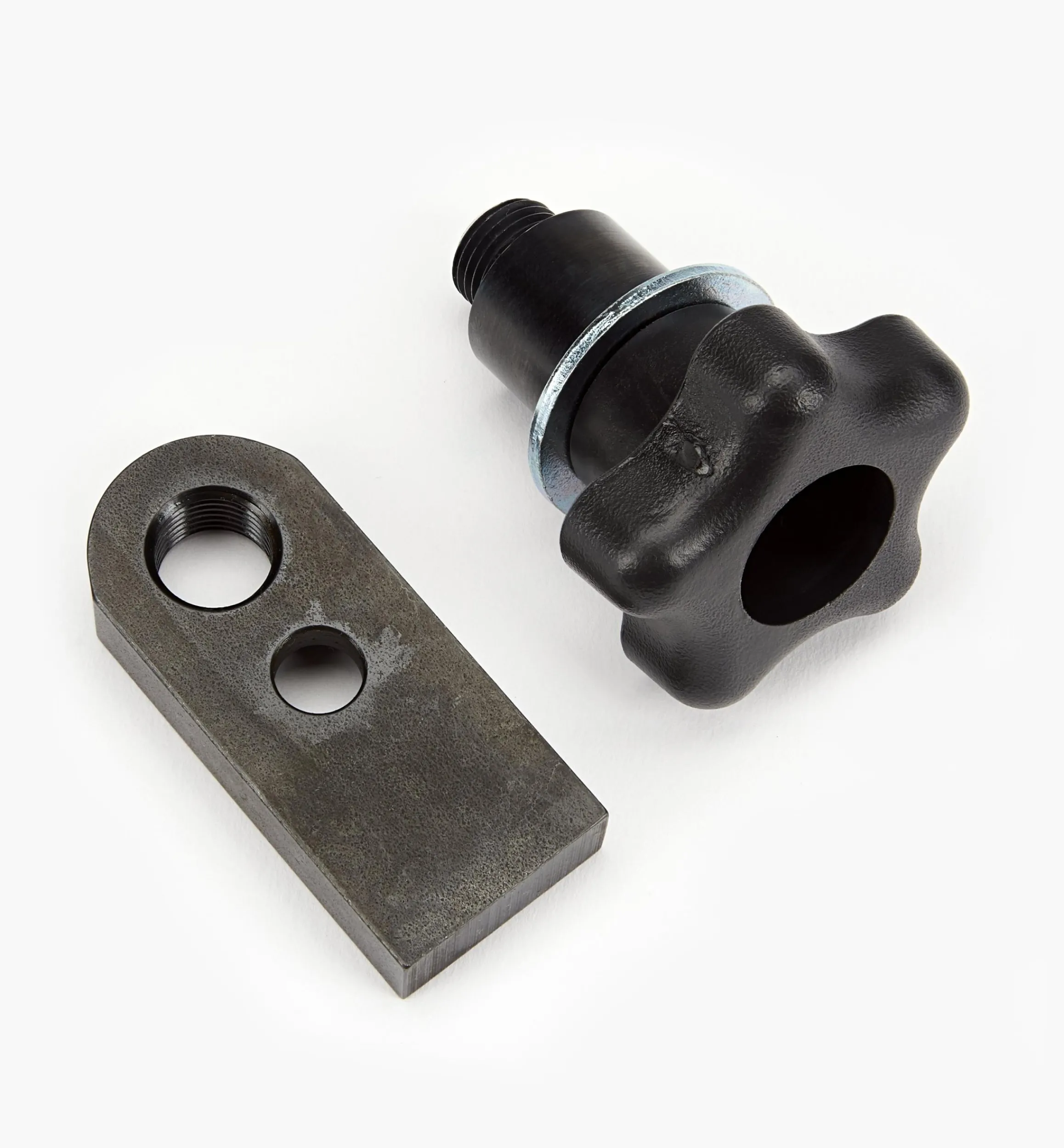 Lee Valley Workshop>MFT/3 Clamp Plate With 20mm Post And Clamp Knob For Kreg Hold-Down Clamps