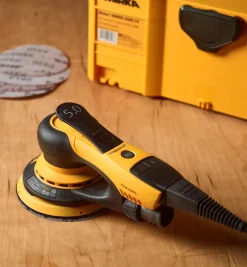Lee Valley Power Tools>Mirka DEROS 5" Electric Sander, 5mm Orbit, With Systainer Case