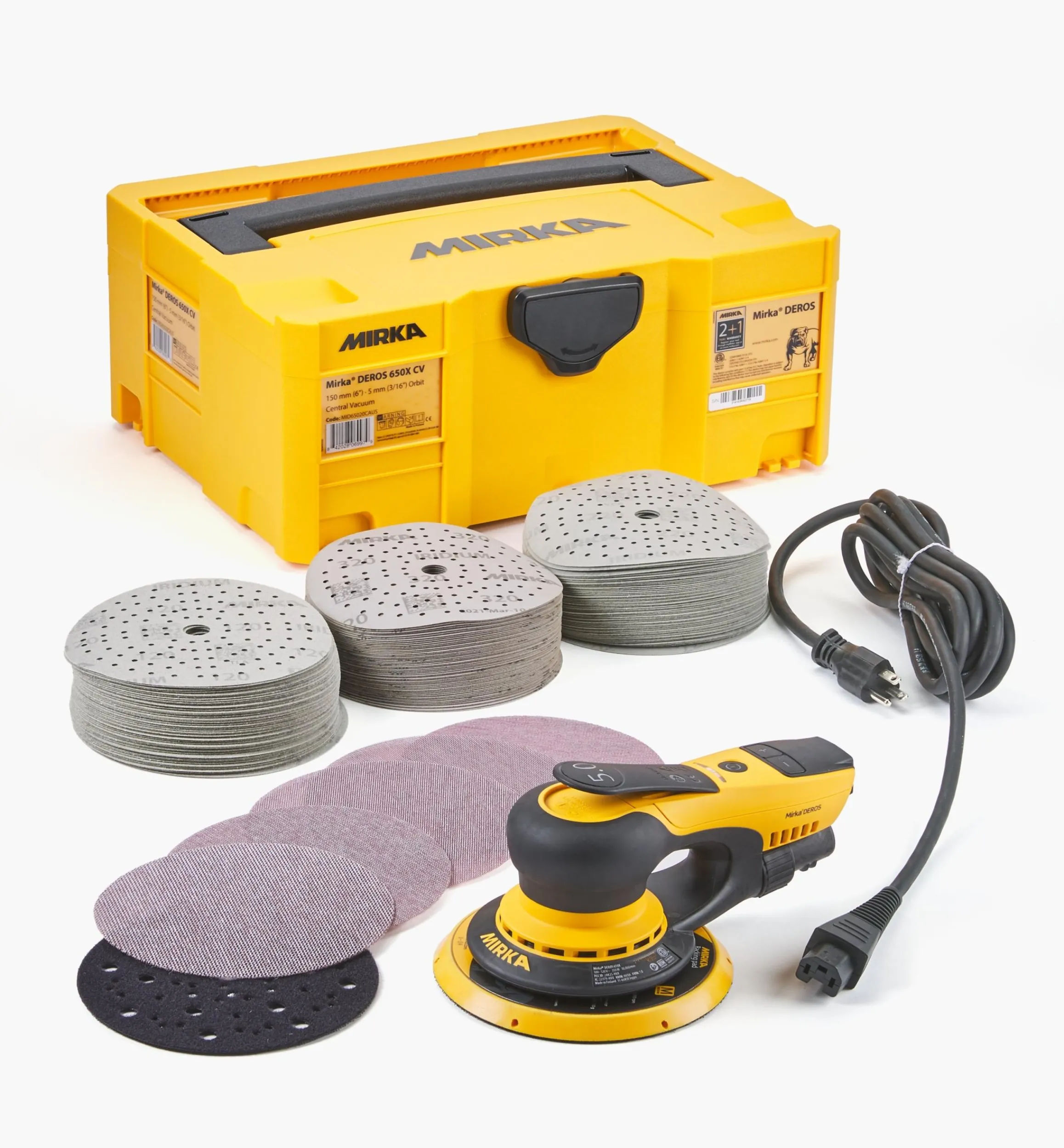 Lee Valley Power Tools>Mirka DEROS 6" Iridium Kit