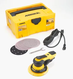 Lee Valley Power Tools>Mirka DEROS 6" Random-Orbit Electric Sander, 5mm Orbit, With Systainer Case