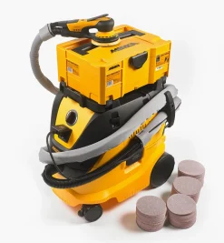 Lee Valley Power Tools>Mirka DEROS 5"/5mm Electric Sander & Dust Collector Kits