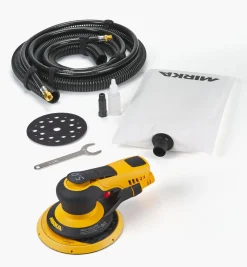 Lee Valley Power Tools>Mirka PROS 6" Pneumatic Sander With Self-Generating Vacuum, 5mm Orbit