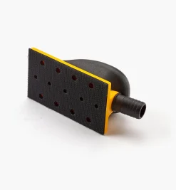 Lee Valley Hand Tools>Mirka Yellow Grip Faced 13-Hole Hand-Sanding Vacuum Block (70mm × 125mm)