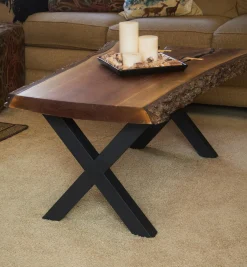 Lee Valley Table Hardware>400mm Steel X-Shape Table Leg