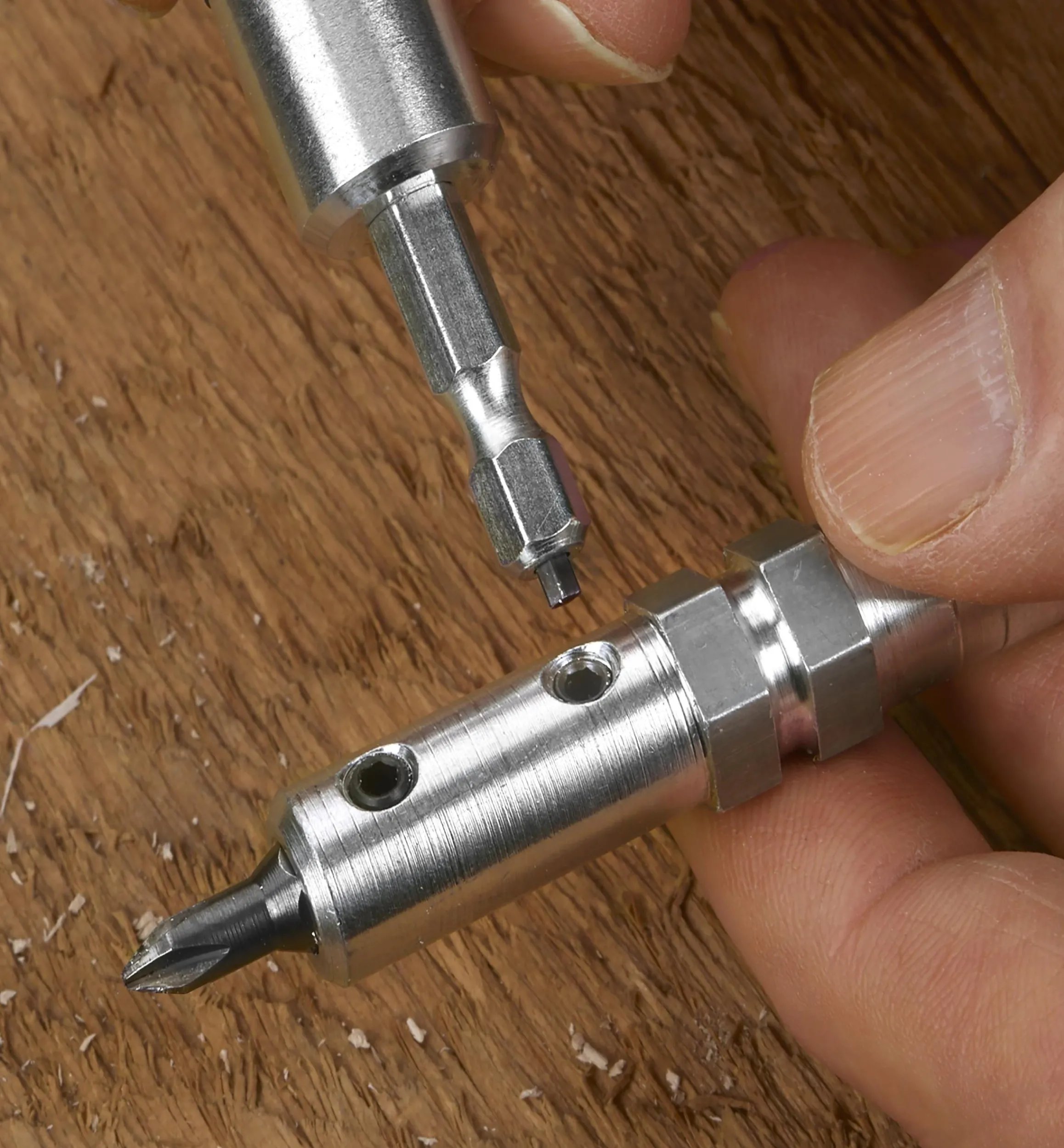 Lee Valley Power Tool Accessories>Montana Brand Self-Centering Drill & Driver Bit Set