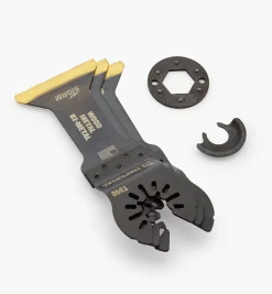 Lee Valley Power Tool Accessories>Oscillating Multi-Tool Titanium Nitride Coated Bimetal Cutters By Imperial Blades
