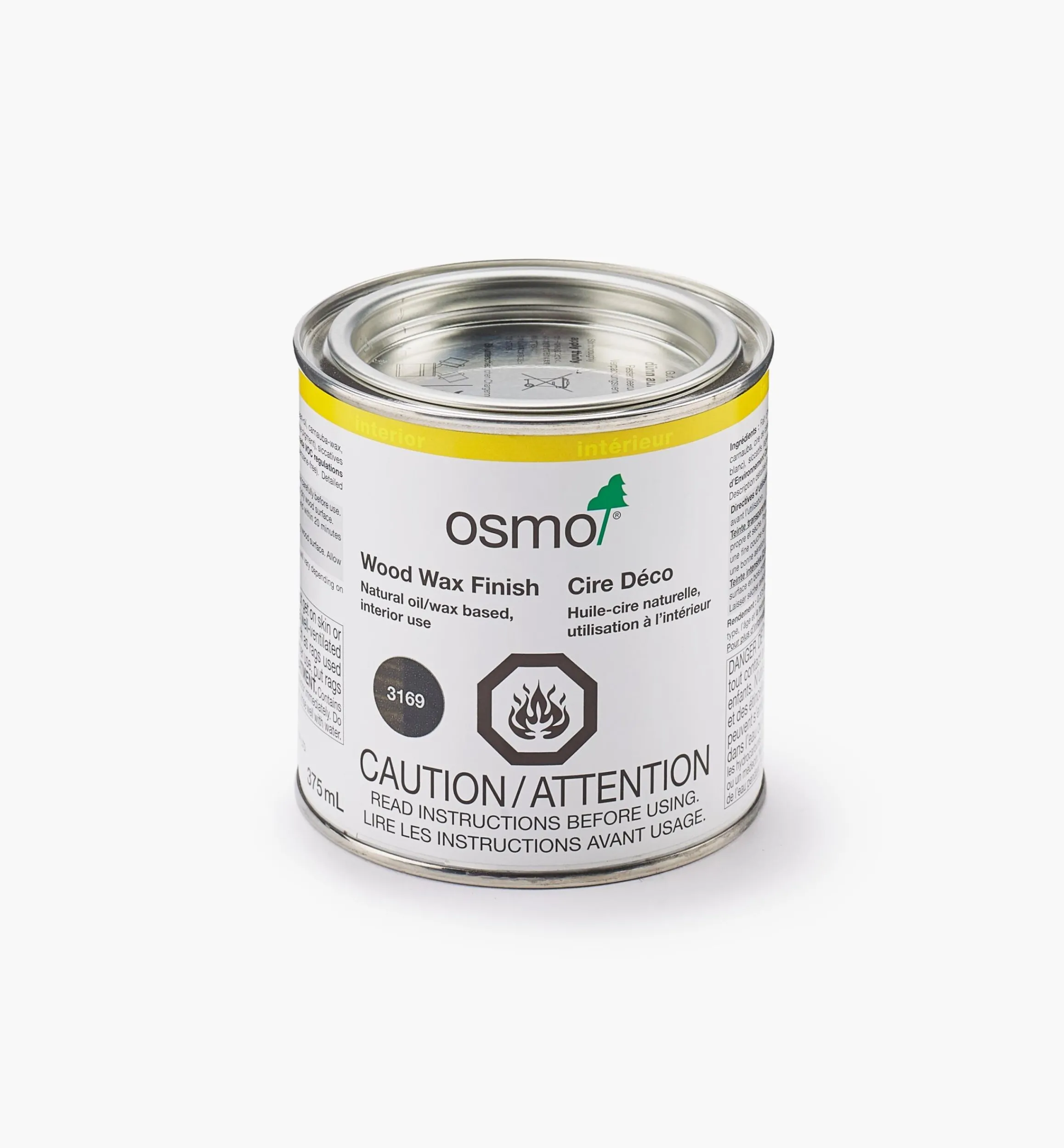 Lee Valley Supplies>Osmo Black Wood Wax Intensive Finish