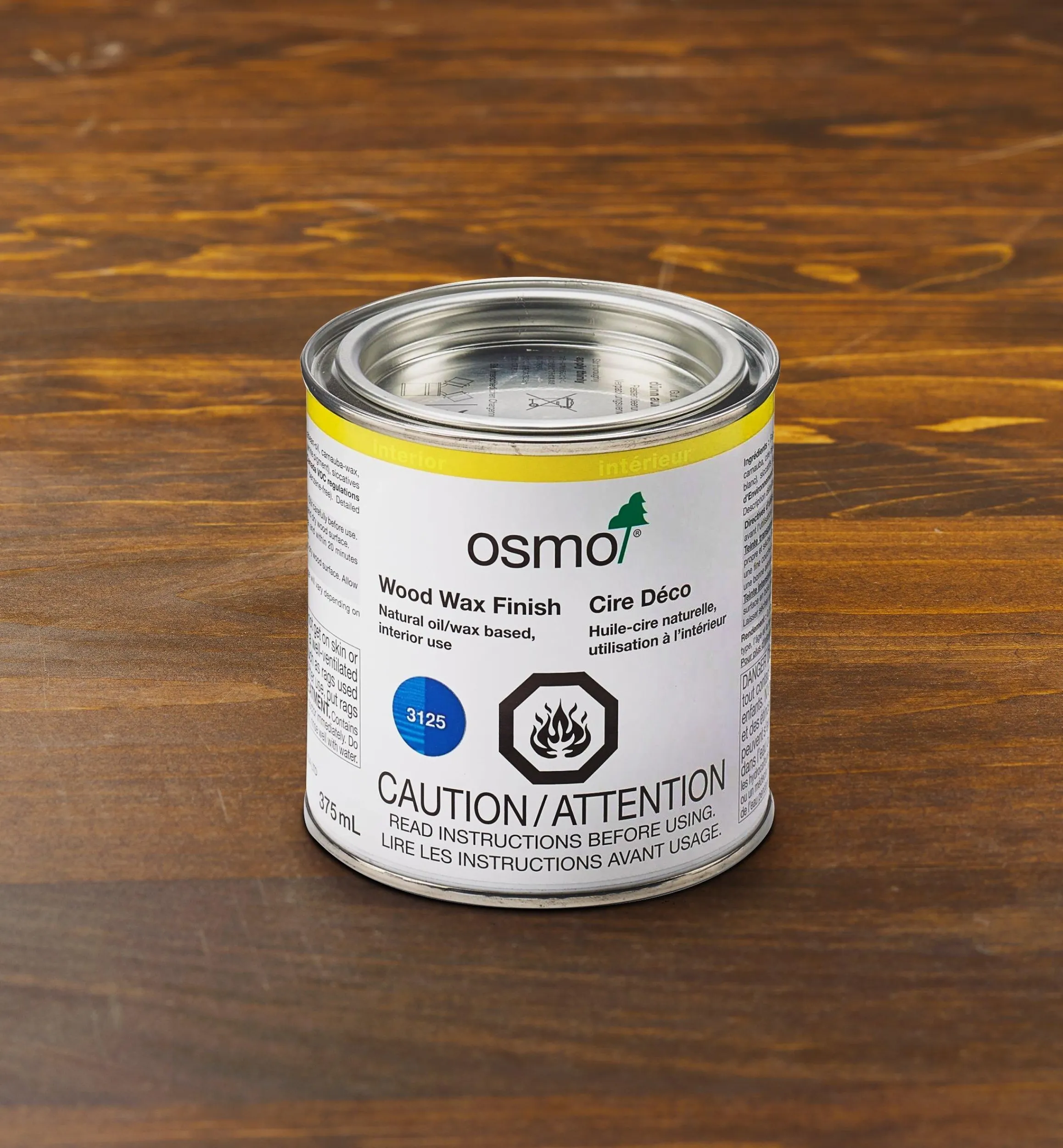Lee Valley Supplies>Osmo Blue Wood Wax Intensive Finish