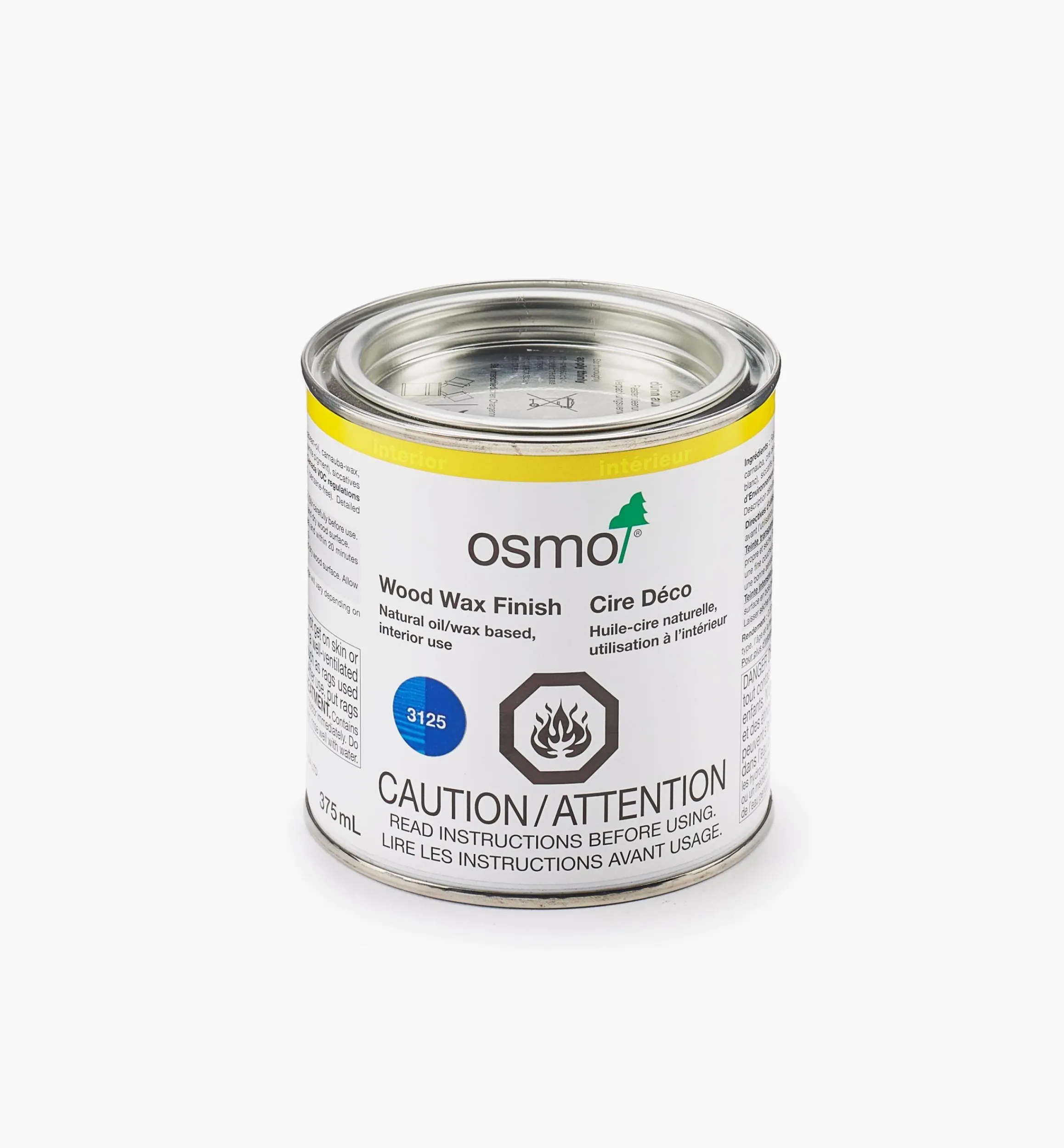 Lee Valley Supplies>Osmo Blue Wood Wax Intensive Finish