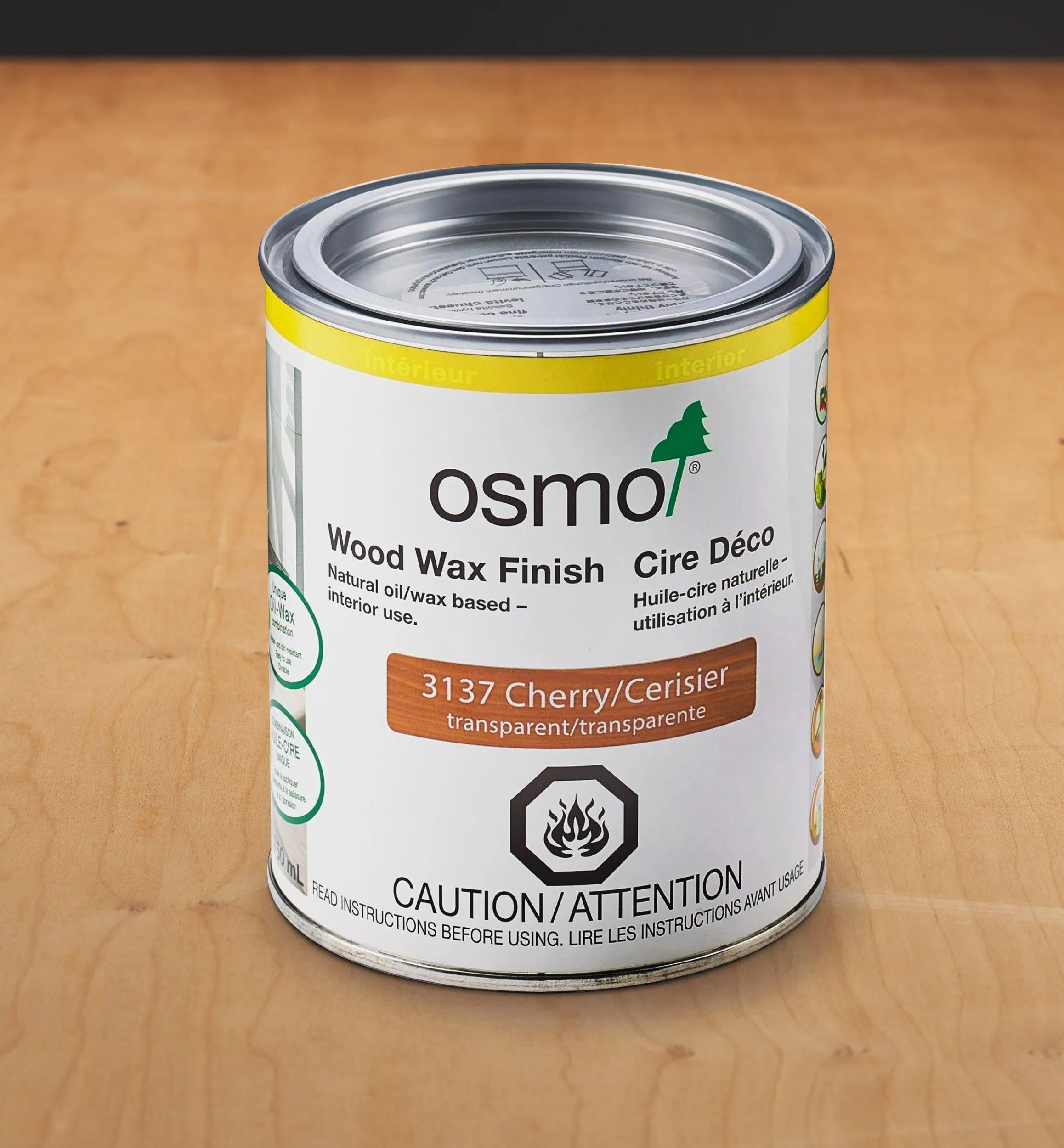 Lee Valley Supplies>Osmo Cherry Wood Wax Finish