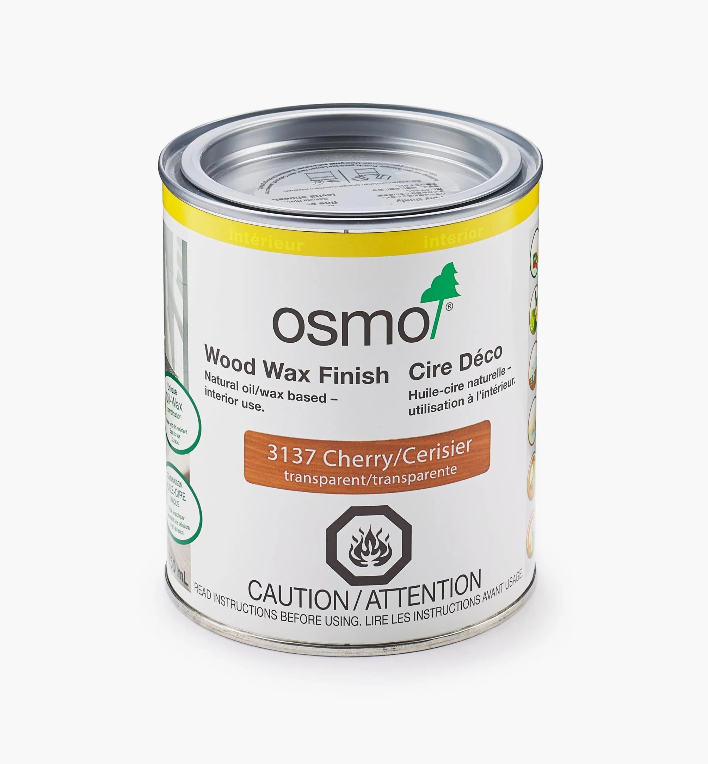 Lee Valley Supplies>Osmo Cherry Wood Wax Finish