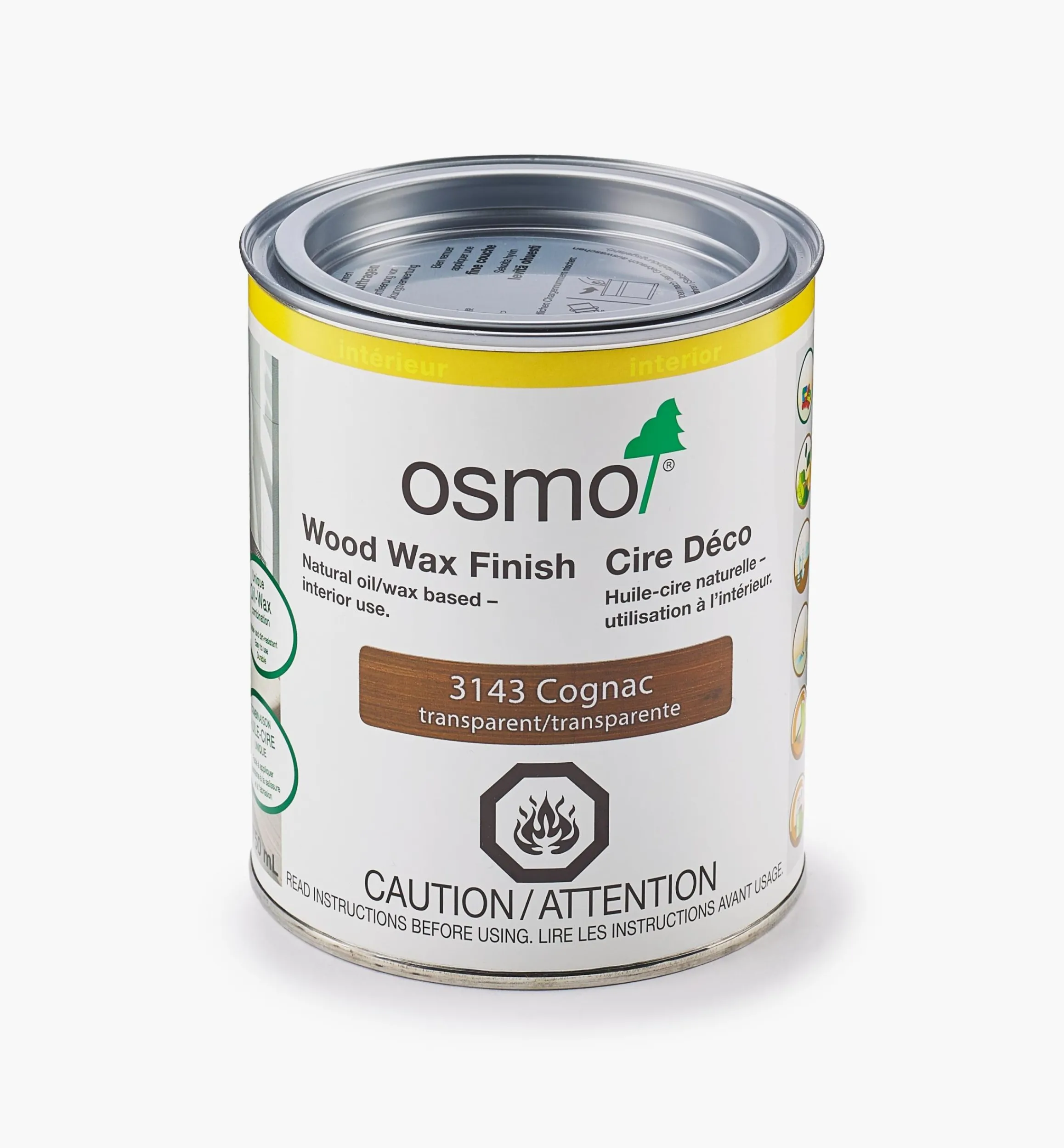 Lee Valley Supplies>Osmo Cognac Wood Wax Finish