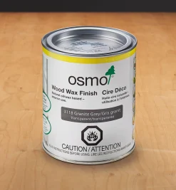 Lee Valley Supplies>Osmo Granite Gray Wood Wax Finish