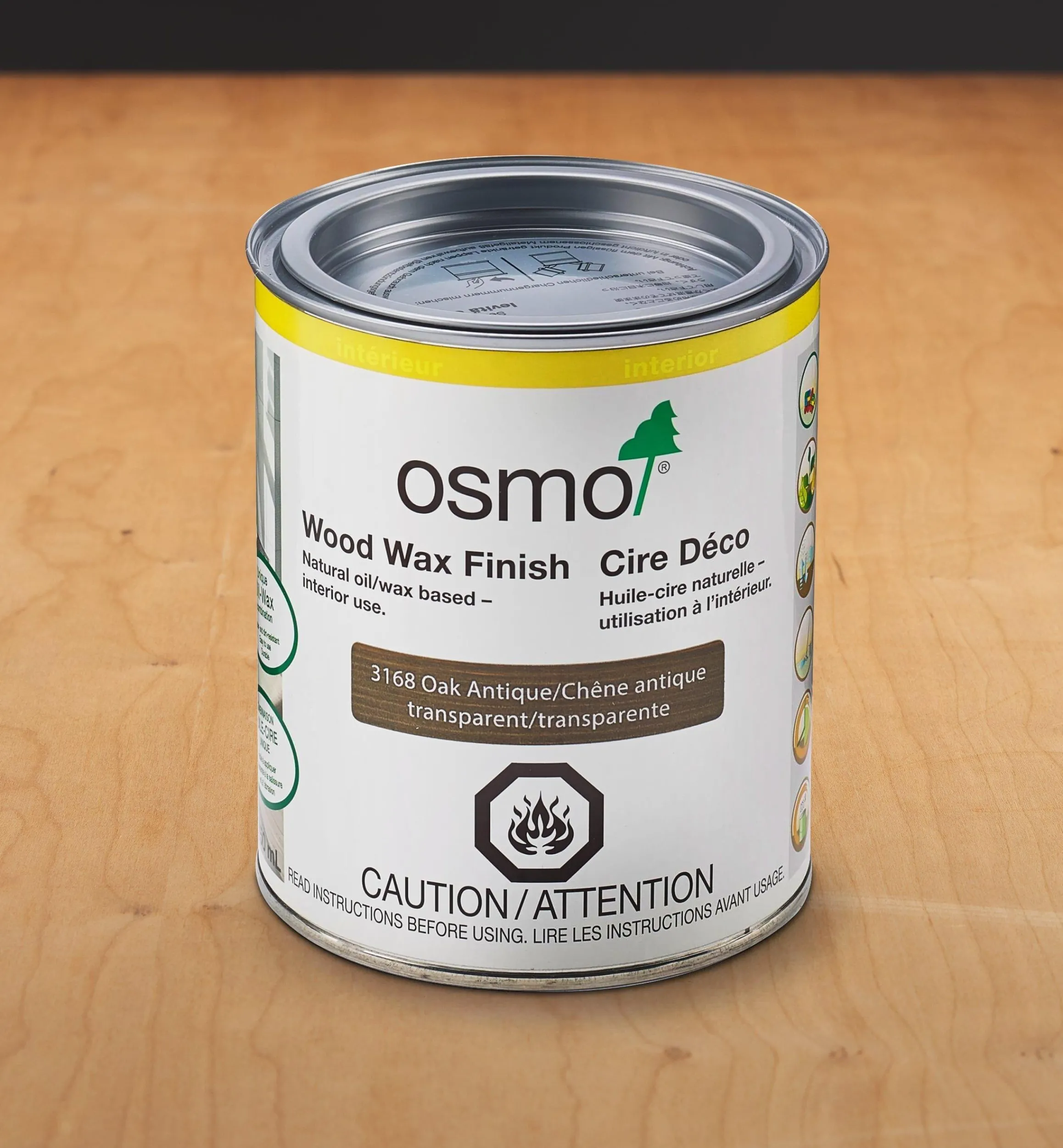 Lee Valley Supplies>Osmo Oak Antique Wood Wax Finish