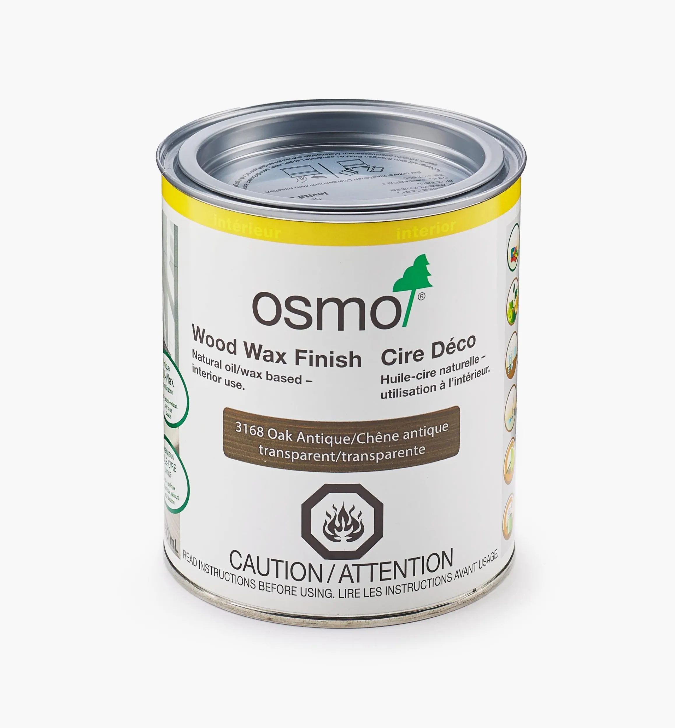 Lee Valley Supplies>Osmo Oak Antique Wood Wax Finish