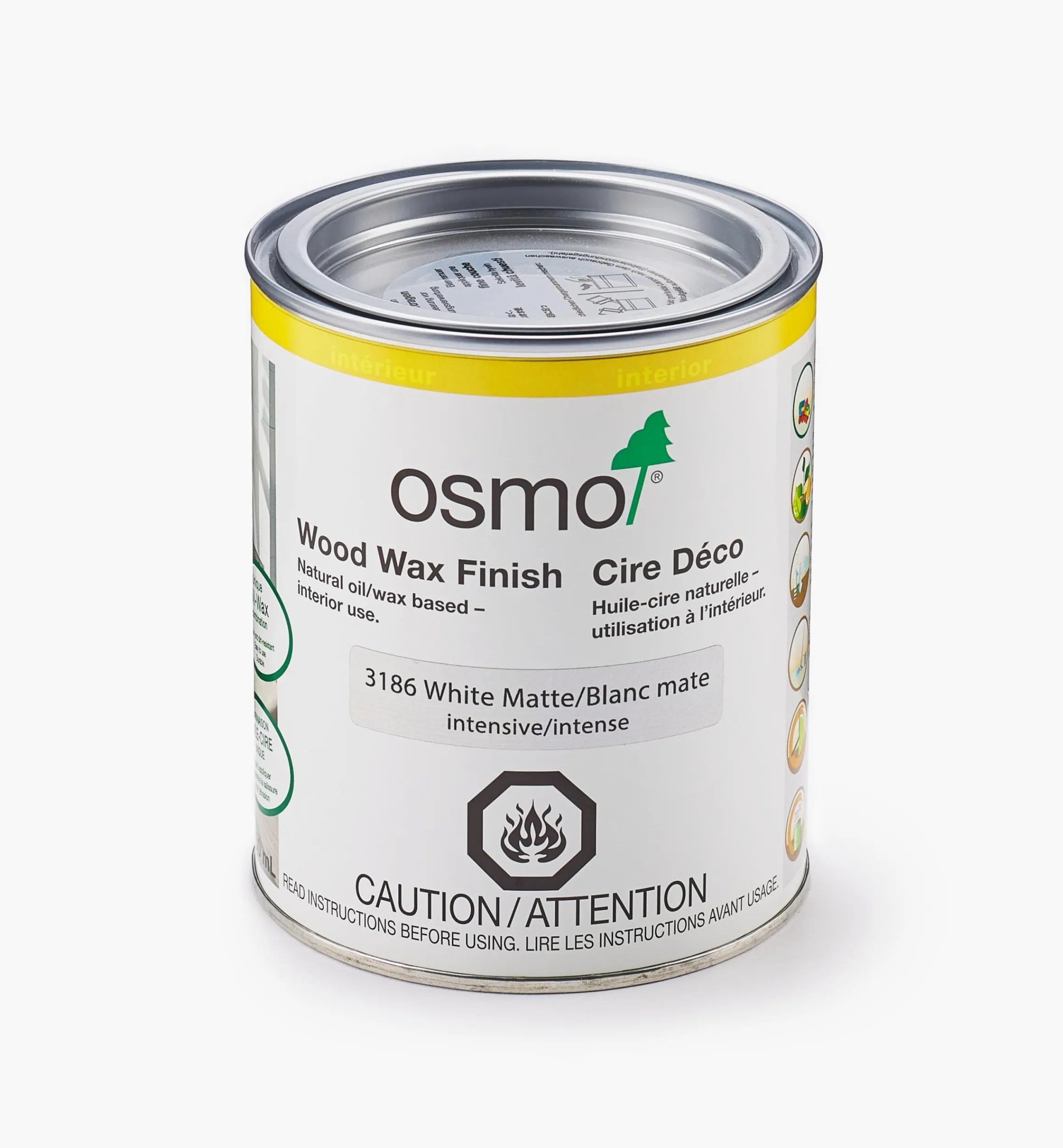 Lee Valley Supplies>Osmo White Wood Wax Intensive Finish